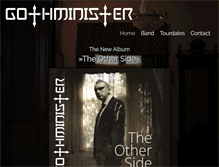 Tablet Screenshot of gothminister.com